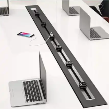 Flexible Removable Desk Power Rail Track System Electric Socket Outlet Wall Mount Power Socket