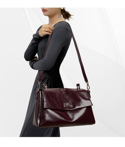 Nuevas Bolsas de Mensajero de Alta Calidad para Mujer, Bolsos de Mano de Cuero Genuino, Bolsos Cruzados, Bolsos de Hombro para Mujer, Bolsos Tote con Asa Superior - Product Image 6