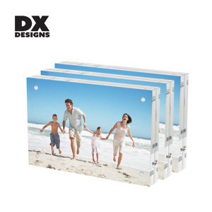 DX thiết kế <span class=keywords><strong>Acrylic</strong></span> khung hình rõ ràng hai mặt khung ảnh với từ <span class=keywords><strong>acrylic</strong></span> tự đứng cho Tabletop hiển thị - Product Image 1