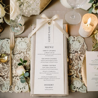 Cartes de vœux en typographie, cartes de menu personnalisées 600g, invitations de mariage et cartes de visite gaufrées sur carton de luxe