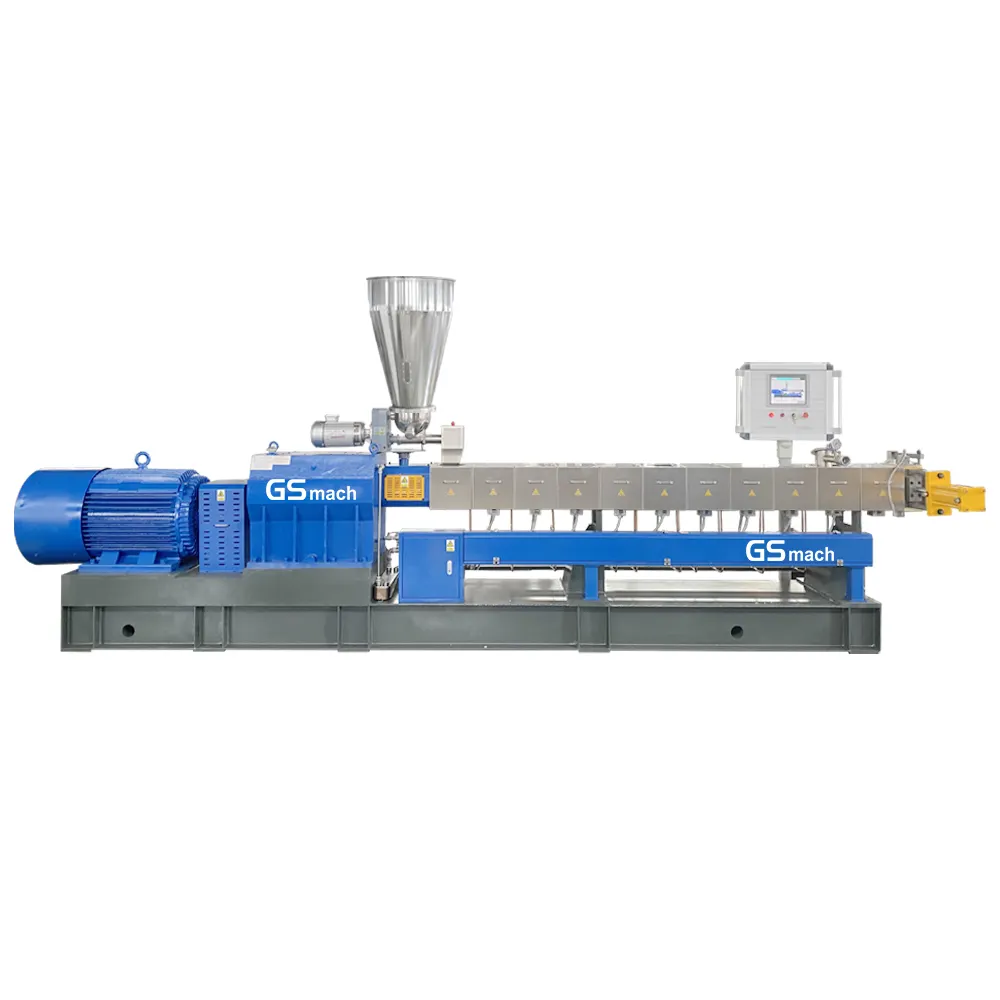 biodegradable PLA PCL sheet making machine for thermoplastic with twin screw main extruder