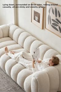 Sofá Modular Convertible Nórdico Minimalista, con Espuma de Alta Resiliencia sin Huesos, Forro de Lana de Cordero Ecológica, para Hotel o Villa - Product Image 4