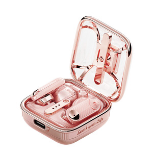 Wireless Mini Bluetooth Earphones Pink Type-C Charging Noise Canceling Call Music Support Reverse Charging 5.3 Bluetooth - Product Image 1