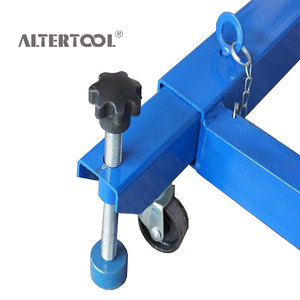 Altertool Meja Angkat Motor Hidrolik 1000lb dengan Penjepit Roda Depan Karet Besar, Lipat, Pabrikan MSJ04-1210M - Product Image 3