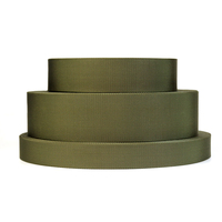 Correas Tácticas de Nailon 100% Verde Oliva, Planas, de Alta Resistencia, Ignífugas, con Sistema Molle, de 1, 1.5, 2, 3/4 y 1/2 Pulgadas, Especificaciones Militares