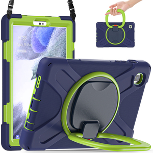 Custodia Ibrida Integrale con Supporto Girevole a 360° e Cinghia per <span class=keywords><strong>Tablet</strong></span> <span class=keywords><strong>Samsung</strong></span> <span class=keywords><strong>Galaxy</strong></span> Tab <span class=keywords><strong>A7</strong></span> <span class=keywords><strong>Lite</strong></span> 8.7 SM-T220 T225 - Product Image 4