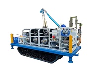 Foreuse géotechnique portable hydraulique complète à moteur diesel Geotec Wuxi avec moteur et pompe, profondeur maximale 900 m