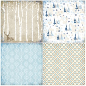 Papel para álbumes de recortes de invierno personalizado al por mayor, papel de fondo artístico, papel para hacer tarjetas, manualidades con papel para álbumes de recortes - Product Image 3