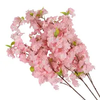 Simulation Cherry Artificial Flowers Blossom Branch