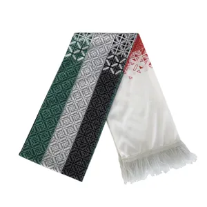 Бесплатный образец, высококачественный вязаный шарф Chuangdong из полиэстера, флаг ОАЭ, шарф на день образования