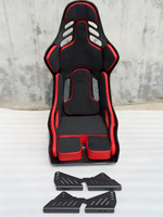 Sièges auto sur mesure d'usine, sièges baquet rouges tendance, universels, avec rails, style Recaro
