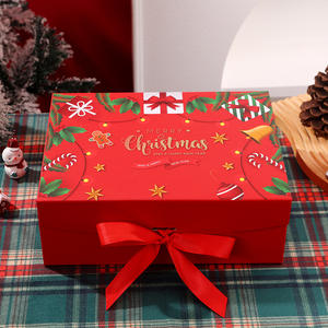 圣诞主题热卖豪华牛皮纸包装节日礼品包装蜡烛珠宝玩具纸礼品盒 - Product Image 2