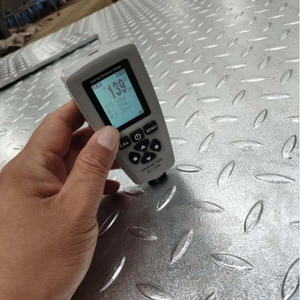 Lámina de placa de acero de fondo con textura de diamante, patrón de suelo de Metal <span class=keywords><strong>antideslizante</strong></span>, Color plateado galvanizado - Product Image 6