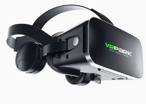 แว่นตา VR 3 มิติ รุ่น J50 เลนส์โพลาไรซ์แบบแอสเฟียริก รองรับหน้าจอขนาด 50"-80" สีขาว/ดำ วัสดุ ABS+หนัง ใช้งานร่วมกับสมาร์ทโฟนได้ - Product Image 1