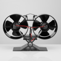 Lianliang — poêle à double moteur pour l'intérieur, brûleur de bois, 8 lames, ventilateur silencieux à double tête, poêle à chaleur