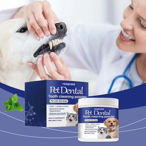 Polvo de Limpieza Dental para Mascotas, Gatos y Perros, 40g, Refrescante Natural del <span class=keywords><strong>Aliento</strong></span>, Eliminador de Placa y Sarro para el Cuidado Bucal de las Mascotas - Product Image 1