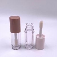 Emballage personnalisé pour tubes de gloss à lèvres vides 5ml 8ml 10ml 15ml avec bouchon à vis, impression sérigraphique, tubes transparents avec applicateur, marque privée, soins de la peau