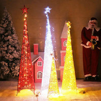 RICHS HINING Weihnachts feier Veranstaltungen Hotel Einkaufs zentrum Fenster dekorationen Eisen arbeiten vierbeinigen Weihnachts baum Pyramiden baum