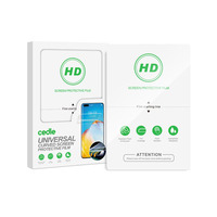 Protector de Pantalla Universal de Vidrio Templado Suave TPU Hidrogel 2.5D para Reloj Inteligente y Teléfono Móvil, Antihuellas, Antiarañazos, Cobertura Total