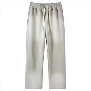 High Quality Customization Factory for Hem Open Bottom Sweatpants Men Polyester/Cotton Regular Fit Casual Corduroy Drawstring - Product Image 2
