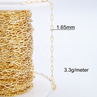 Chaînes en or véritable 10 carats minimalistes de type trombone, vente en gros, très demandées pour la fabrication de bijoux permanents (colliers et bracelets)