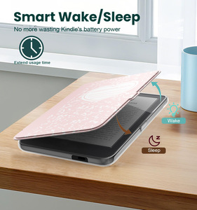 Funda Protectora Desmontable Magnética Delgada de Cuero PU con Parte Trasera Transparente de Acrílico para <span class=keywords><strong>KOBO</strong></span> <span class=keywords><strong>Clara</strong></span> Colour 2024, <span class=keywords><strong>Clara</strong></span> BW, <span class=keywords><strong>Clara</strong></span> <span class=keywords><strong>2E</strong></span> 2022, 6 Pulgadas - Product Image 2