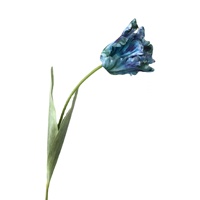 Fleurs de tulipe perroquet artificielles en Silicone, 100 pièces, véritables tactiles, pour réception de mariage, décoration de maison, 3D
