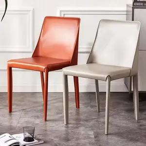 Fauteuil en cuir pleine fleur élégant et facile d'entretien pour maisons modernes - Product Image 3