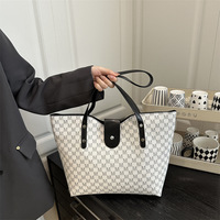 Sac fourre-tout imprimé de style coréen pour femmes, sac à bandoulière décontracté de grande capacité, nouveau sac à main en toile tendance