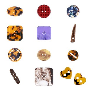 <strong>Tortoiseshell</strong> 4 Holes Factory Direct Sale Customize Decorative Acetate Plastic <strong>Button</strong> for Garments - Product Image 6
