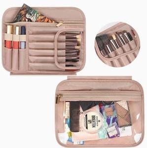 Waterproof PU Leather Cosmetic Bag High Quality Toiletry Organizer Portable Travel <b>Makeup</b> Pouch Durable <b>Case</b> for Men & Women - Product Image 5