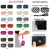Personalisierbarer Mini-Münzbeutel für Damen und Herren – Niedlicher Kartenhalter mit Armband, Schlüsselanhänger und Silikon-Kartenhalter-Geldbörse