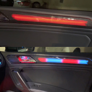 Lumière d'ambiance intérieure de voiture de style matrice de points pour Volkswagen Tiguan L/X 2017-2021, bande de décoration, accessoires - Product Image 6