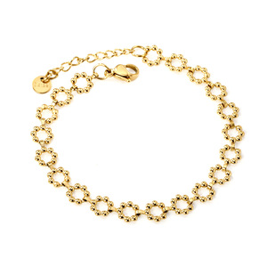 กำไลข้อมือสไตล์ยุโรปและอเมริกา ลายเรขาคณิต ทอง 18k สแตนเลสสตีล เครื่องประดับสำหรับทุกเพศ - Product Image 5