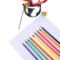 Dessin pour enfants crayon plastique peinture école plomb ensemble vente croquis 12 couleurs enfants 12 couleurs hexagone sans bois Multi