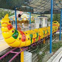 Manèges de Parc d'Attractions : Manège Enfant Attrayant, Manège Fruit Worm, Mini Montagnes Russes à Vendre