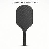 Pickleball de forme allongée avec surface texturée, technologie Gen3, poignée en caoutchouc de 20 mm d'épaisseur, noyau en mousse injectée en nid d'abeille