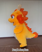 Costume de mascotte de danse du dragon chinois ancien pour adultes Costume de dinosaure dragon chinois gonflable de 2m à vendre