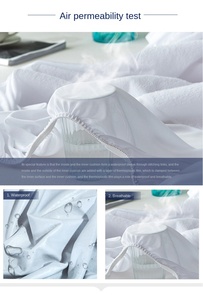 <span class=keywords><strong>Funda</strong></span> de colchón de punto para hotel, toalla de algodón de rizo, tamaño King, Sábana impermeable, protector de colchón - Product Image 6
