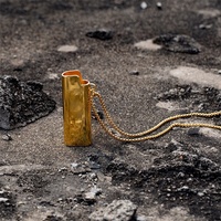 Collier à pendentif briquet, bijoux hip hop pour hommes, en or et argent, nouvelle collection 2020