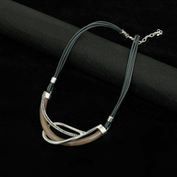 Collier plaqué or TongLing « Cœur » pour hommes et femmes, chaîne serpent « Je t'aime », grosse perle tendance