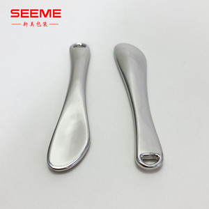 64Mm Luxe Zilveren Make-Up Metalen Mini Lepel Spatels Oogcrème <span class=keywords><strong>Applicator</strong></span> Mini Make-Up Lepel - Product Image 4