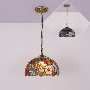 Lámpara Colgante de Vidrio Estilo Retro Creativo, Tamaño Mediano, para Cafetería, Barra, Dormitorio, Entrada, Balcón, Alimentación por CA, Arte en Vidrio - Product Image 1
