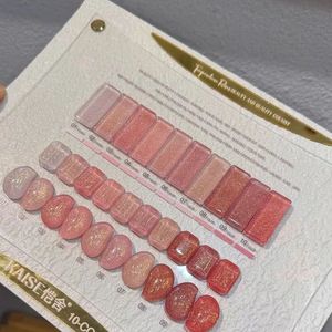 KAISE - Set de Esmalte de <span class=keywords><strong>Uñas</strong></span> en Gel con Brillo, 10 Colores, Rosa Nude, Gel UV con Purpurina <span class=keywords><strong>para</strong></span> Salón de <span class=keywords><strong>Uñas</strong></span> Profesional - Product Image 4