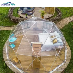 Customized Geodesic Waterproof Transparent Dome Tent Trade Show Camping Dome for Garden