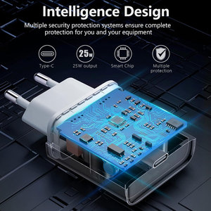 Chargeur Rapide 25W pour iPhone Samsung, Adaptateur d'Alimentation USB-C Ultra Rapide - Product Image 3