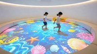 Système de jeu interactif de projection au sol, équipement de projection interactif pour enfants, jeux multiples pour les enfants, aire de jeux