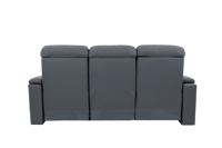 Luxuriöse Dreisitzer-Elektro-Relaxsofas aus Echtleder mit LED-Beleuchtung und Kabelloser Ladestation für Wohnzimmermöbel