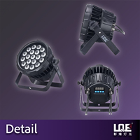 LQE Party DMX512 IP65 RGBW PAR LED Matrix Light 2000Lm 24 Angle de faisceau 2800K-6400K Ra80 Contrôle activé par le son Étanche