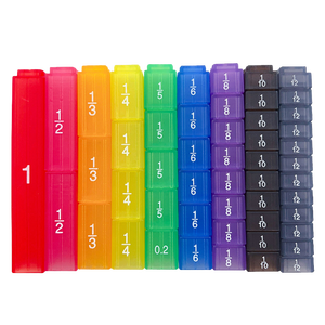 Rompecabezas educativo para niños juguetes de matemáticas puntuación fracciones Torre 1 puntuación promedio aprendizaje - Product Image 1